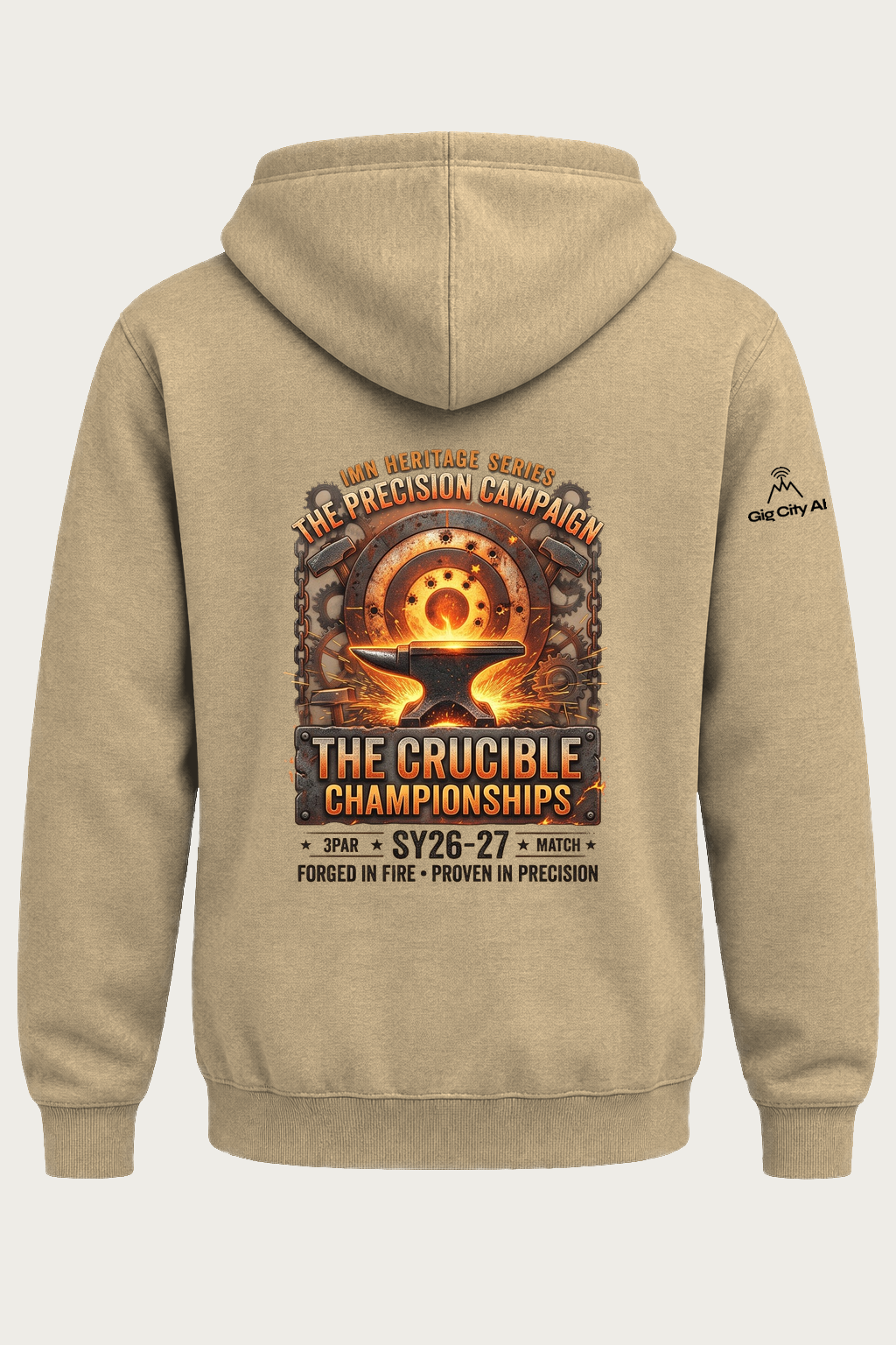 Crucible Championship Hoodie back design