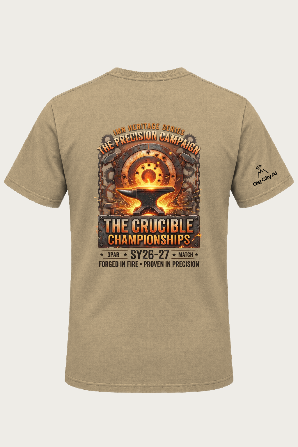 Crucible Championship T-shirt back design
